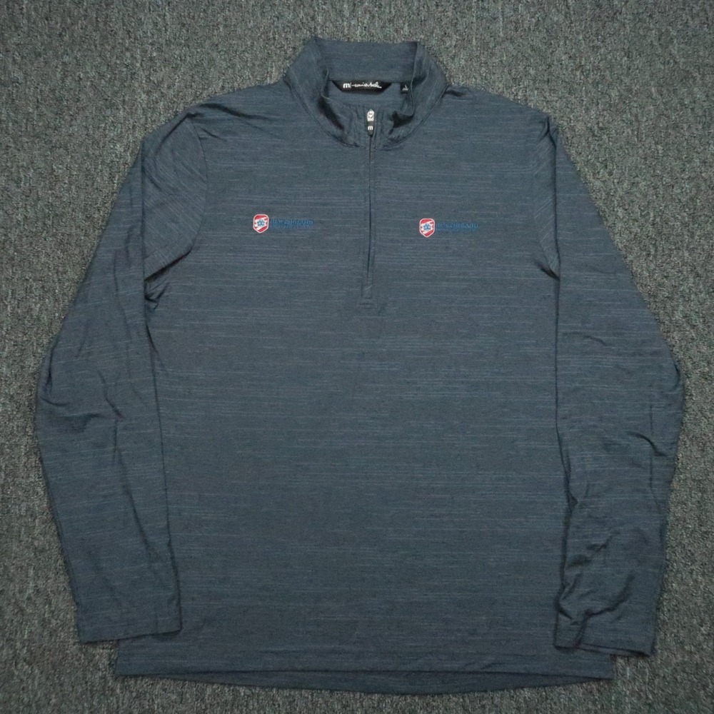 Travis Mathew Pullover Mens Large Blue Havasu 2.0 Quarter Zip NE Pickleball Club